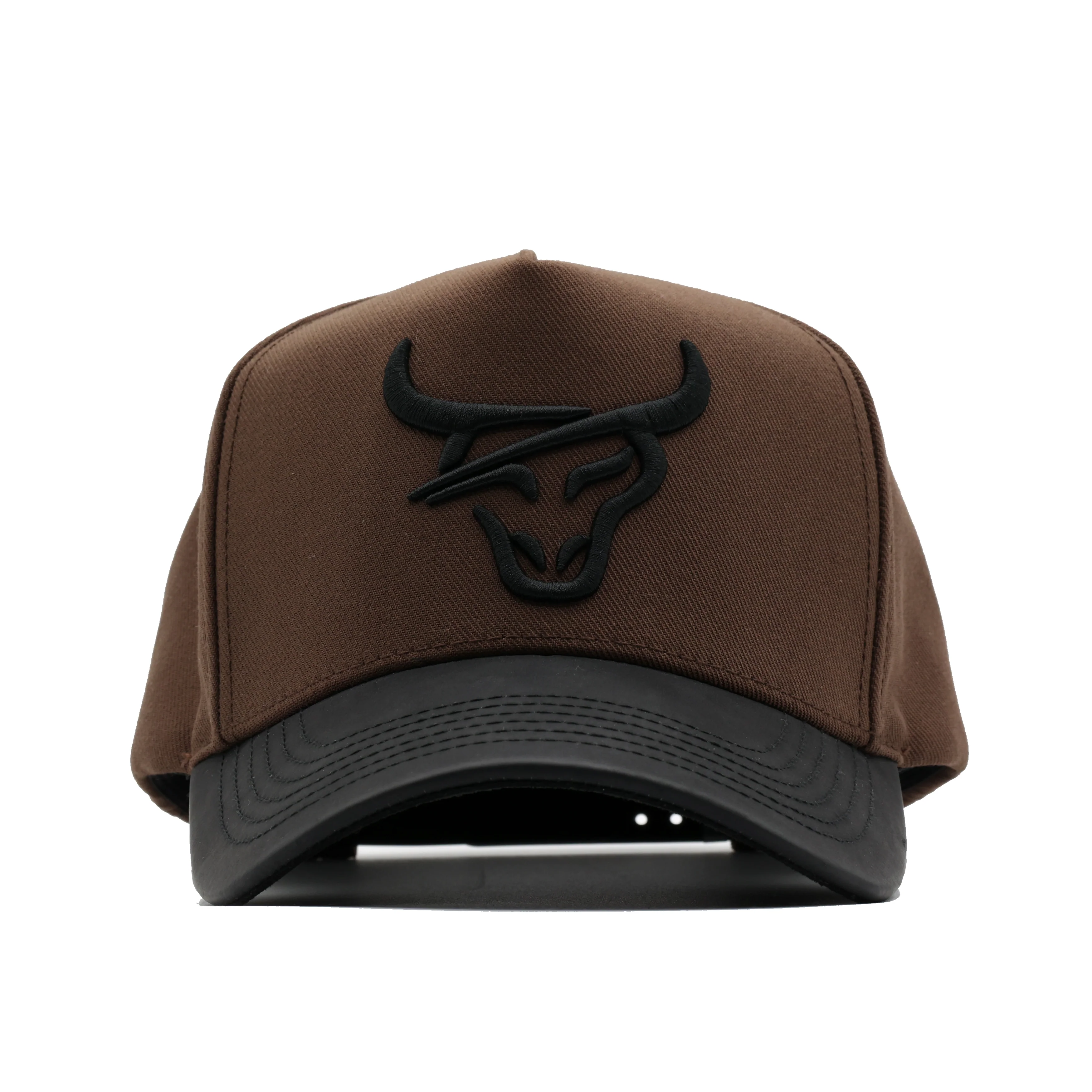 HONKER BULL HAT  BROWN/BLACK LEATHER BRIM