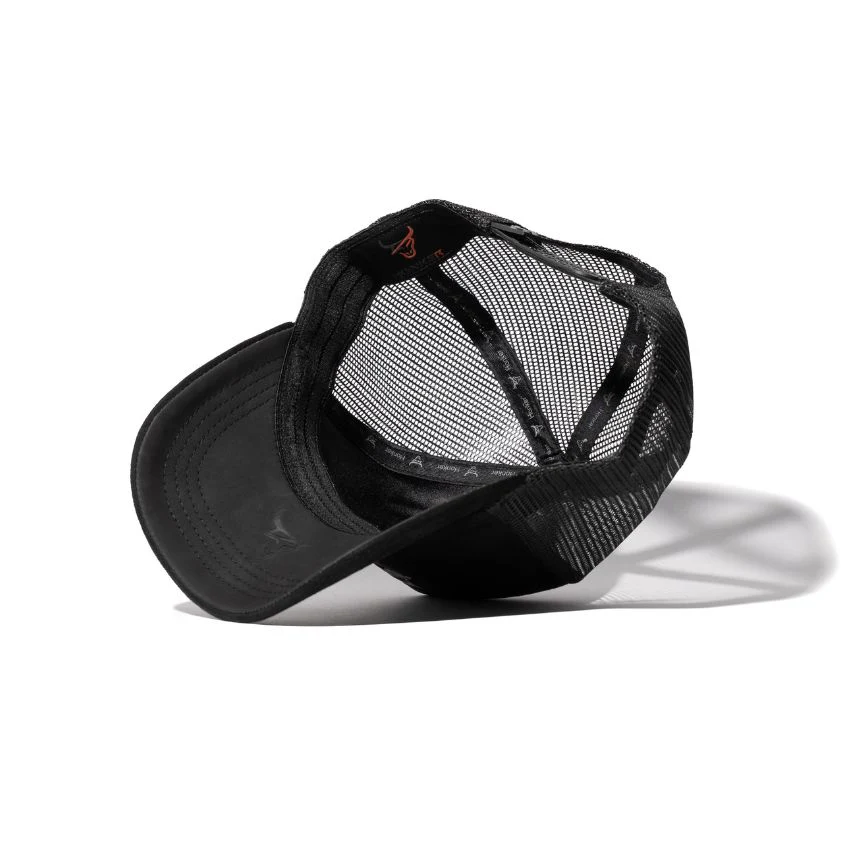 HONKER BULL HAT  - BLACK SUEDE - MESH - Image 5