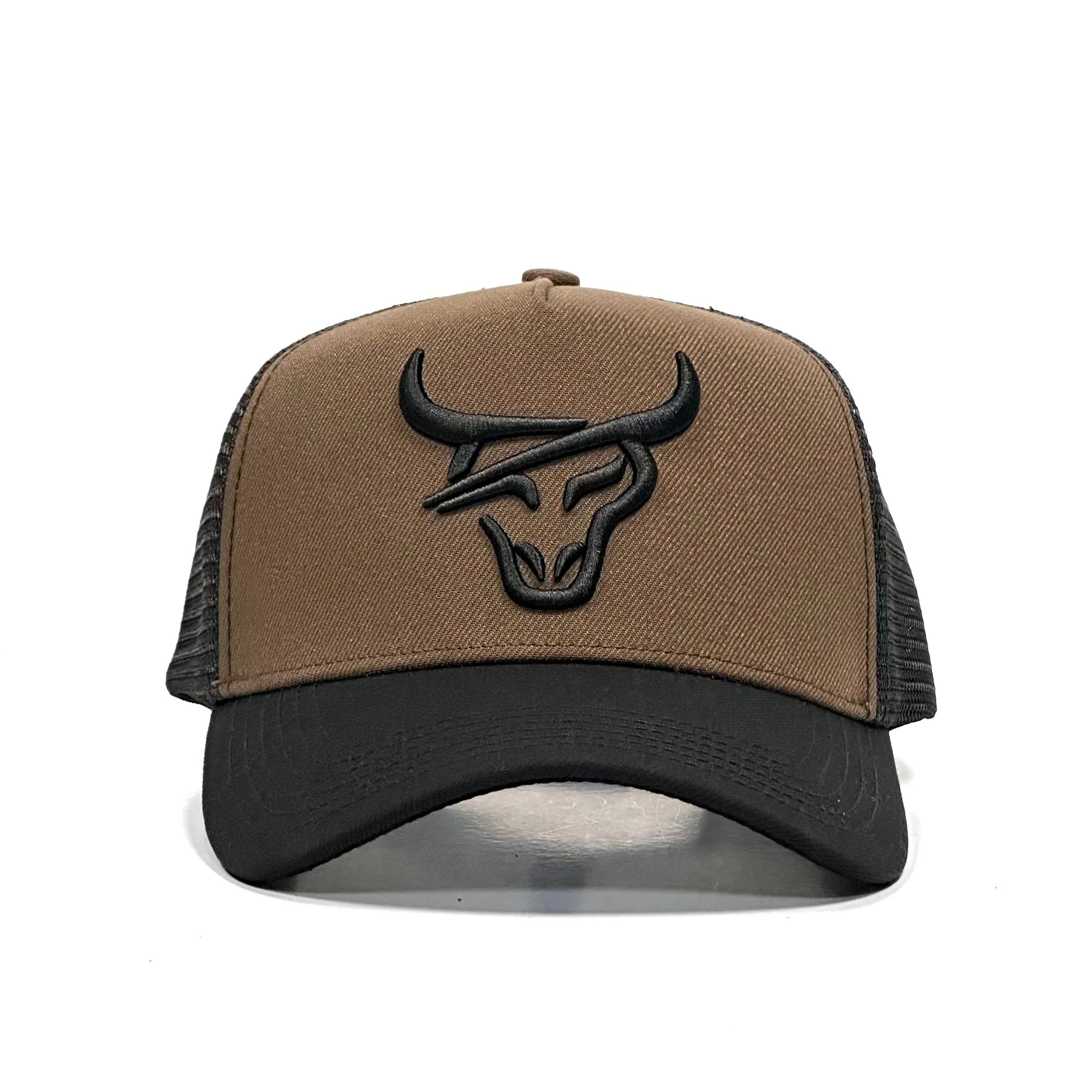 HONKER BULL HAT BROWN/BLACK - MESH