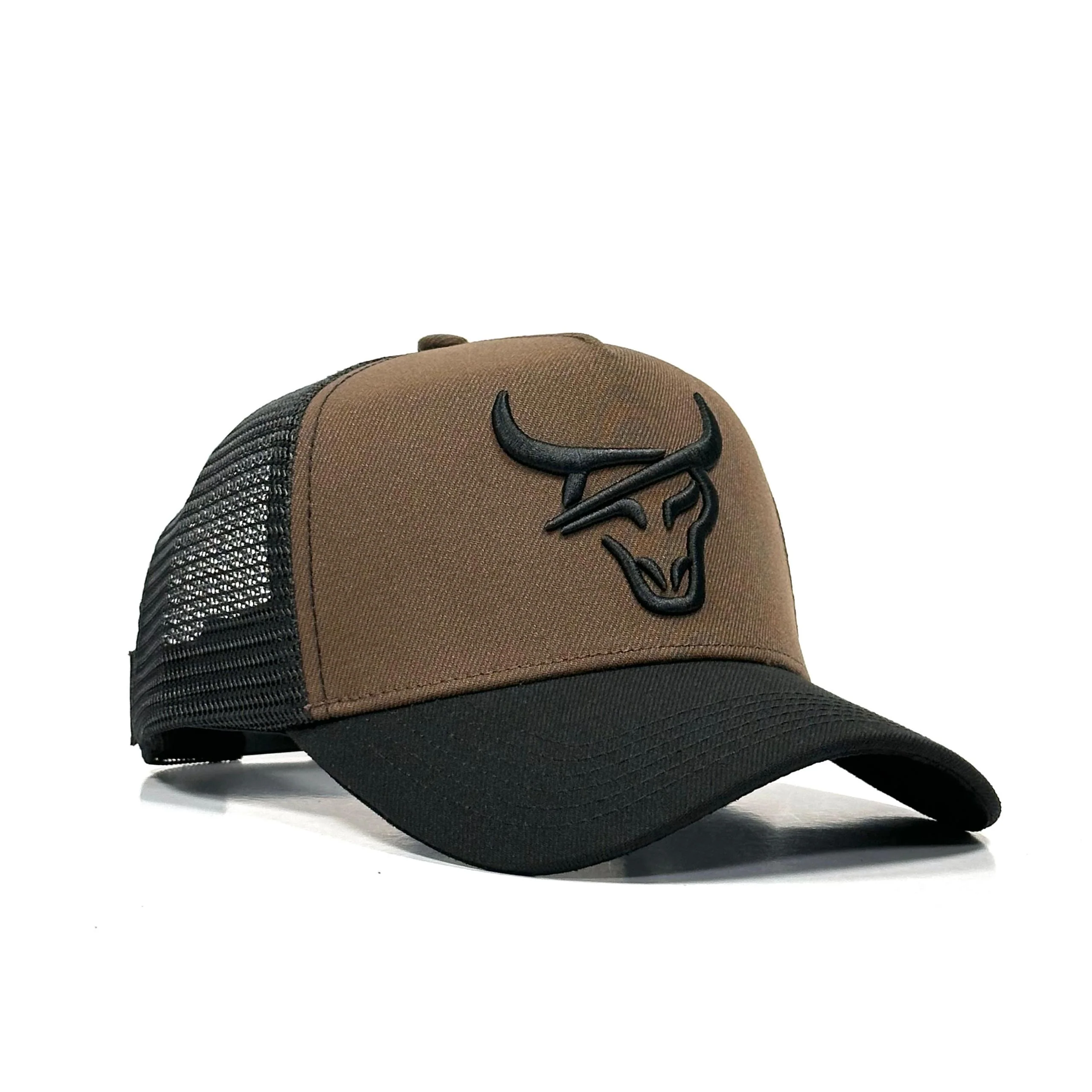 HONKER BULL HAT BROWN/BLACK - MESH - Image 2