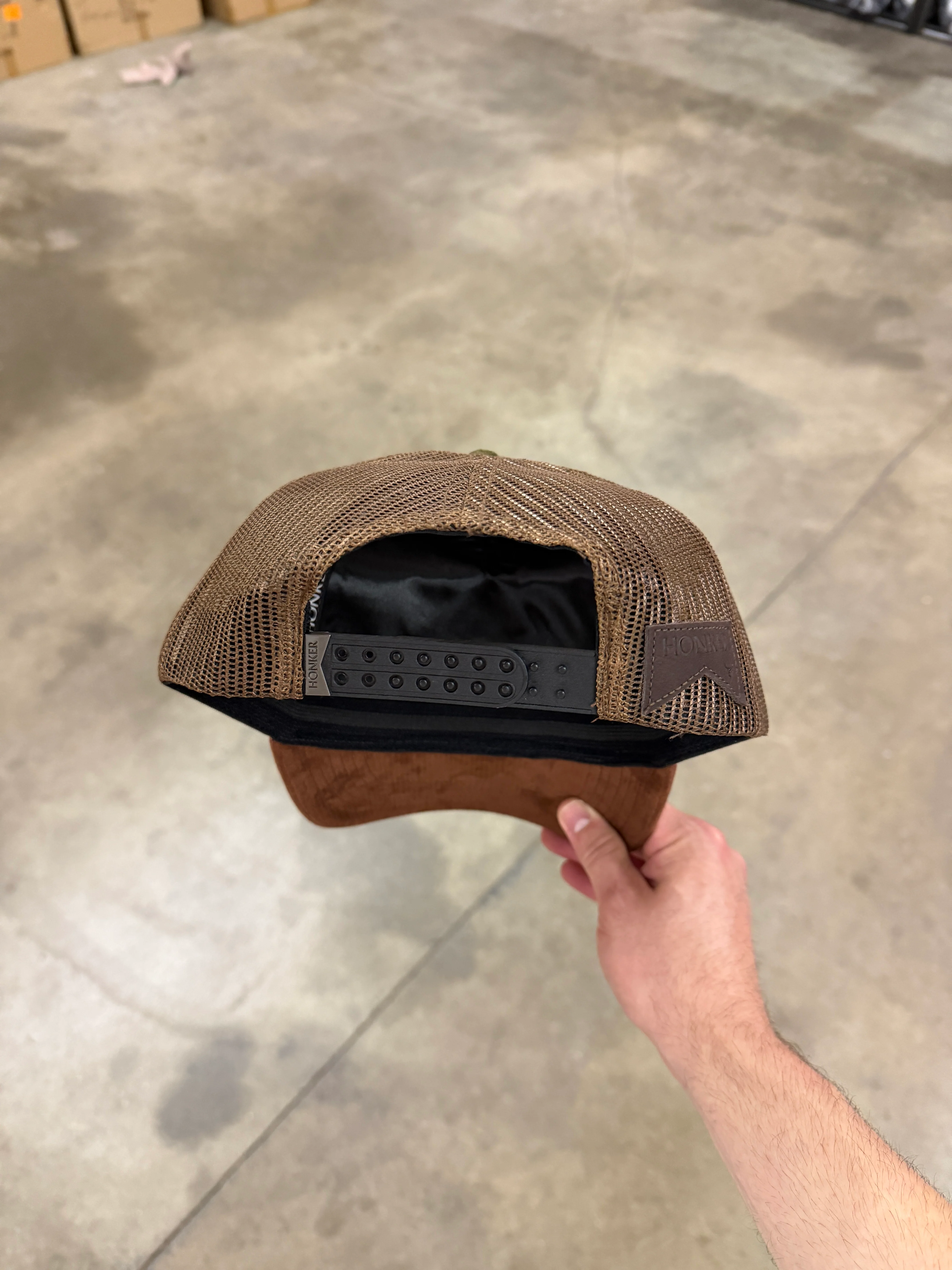 HONKER BULL HAT - GREEN/BROWN - MESH - Image 2