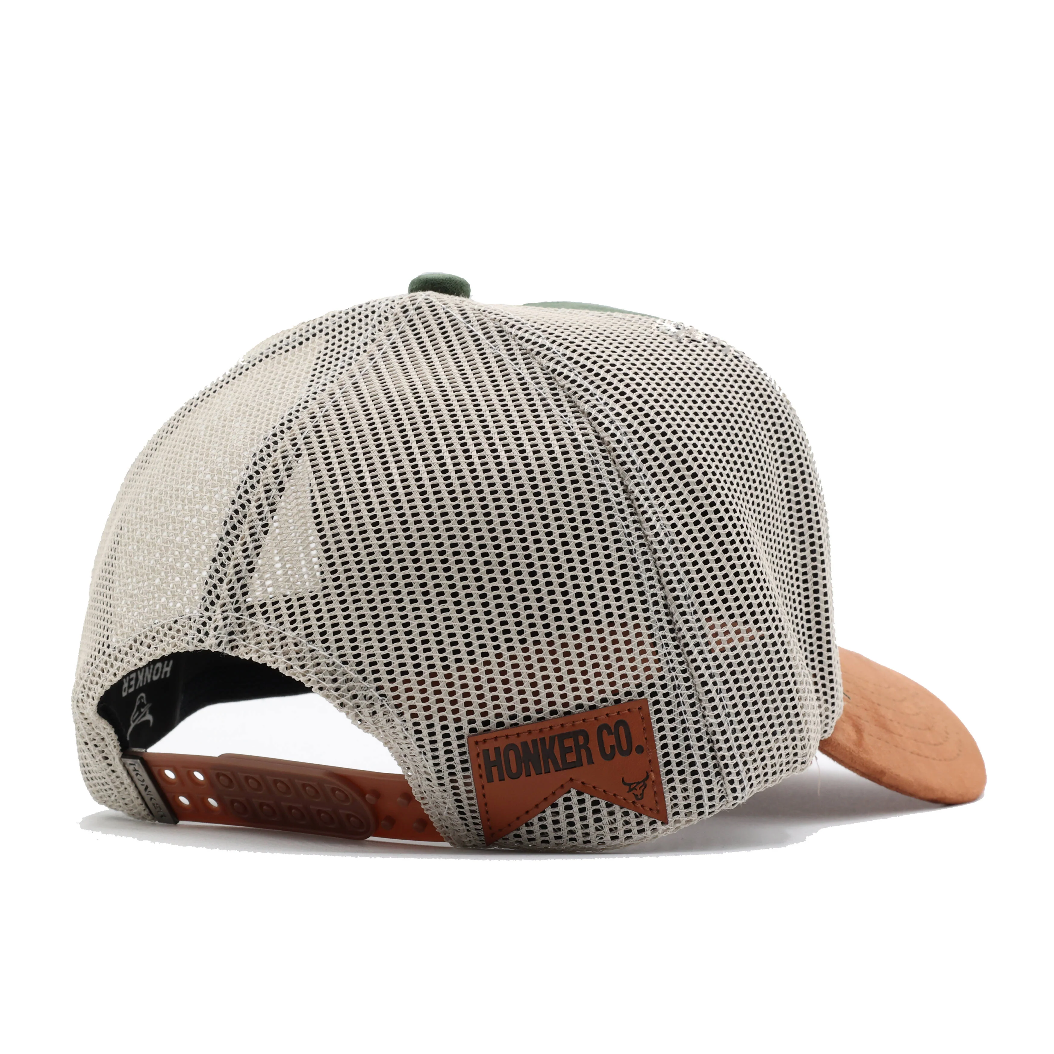 HONKER BULL HAT  GREEN/CREAM - MESH - Image 4
