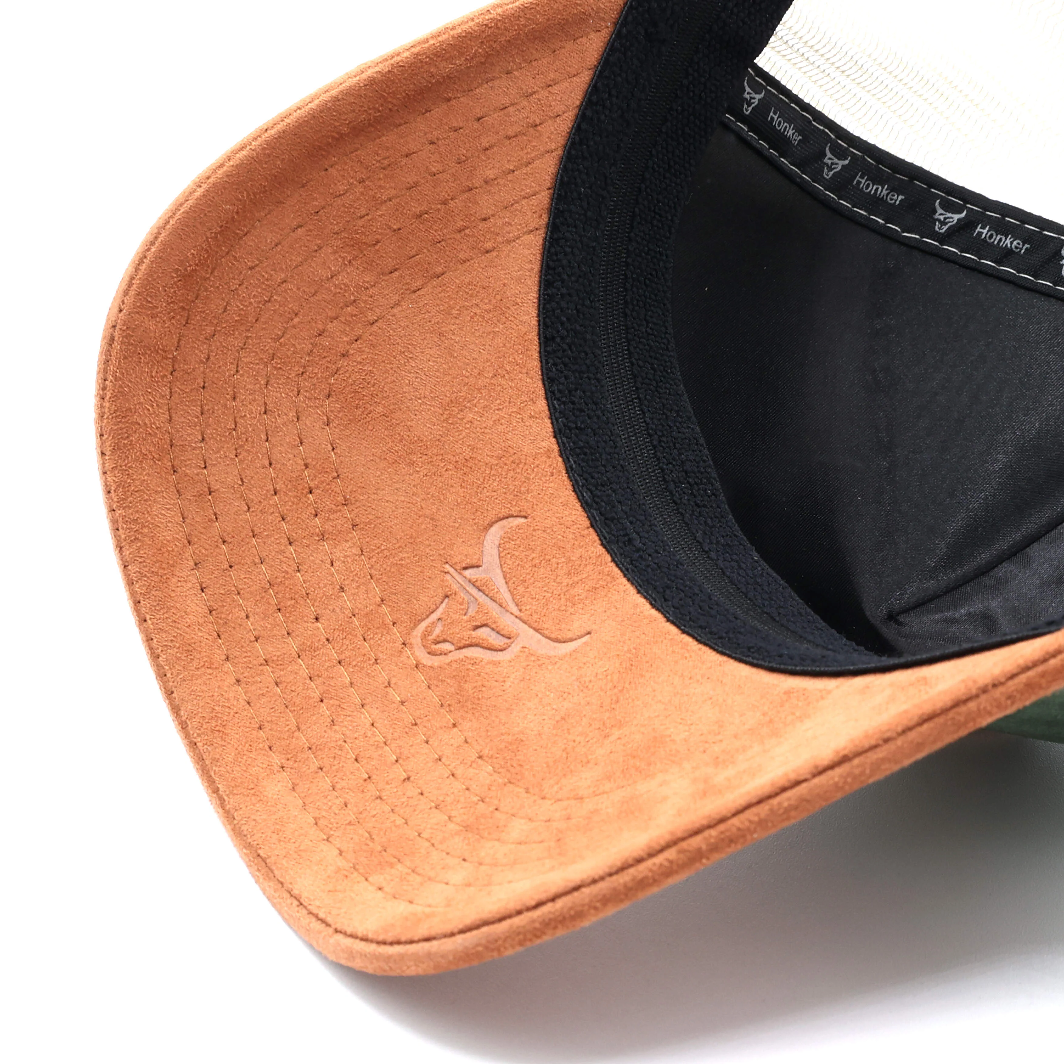 HONKER BULL HAT  GREEN/CREAM - MESH - Image 6