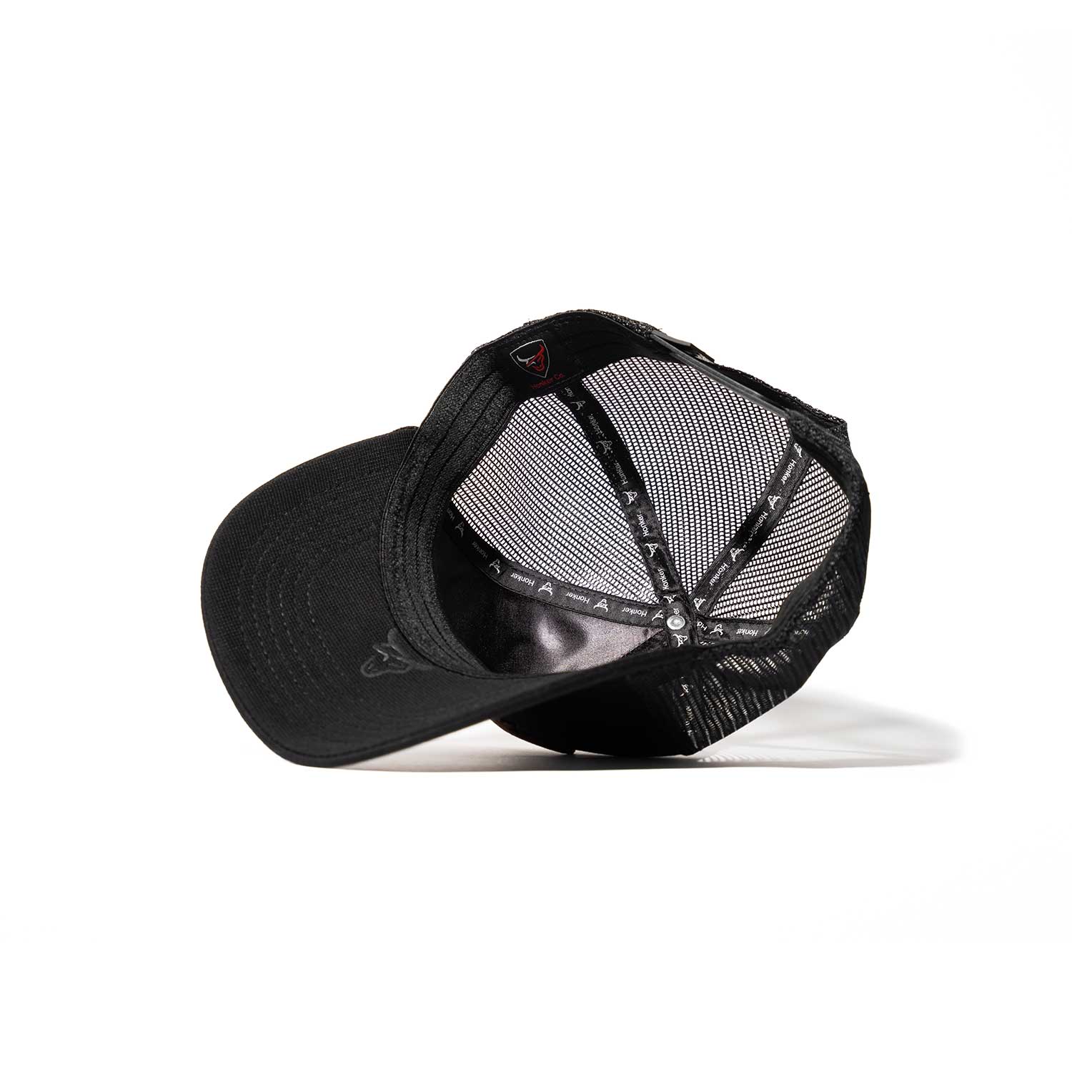 HONKER BULL HAT - BLACK/BROWN- MESH - Image 3