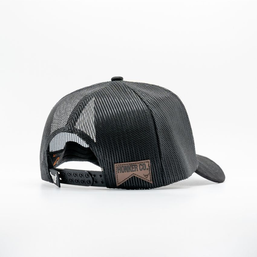 HONKER BULL HAT KHAKI/BLACK - MESH - Image 3