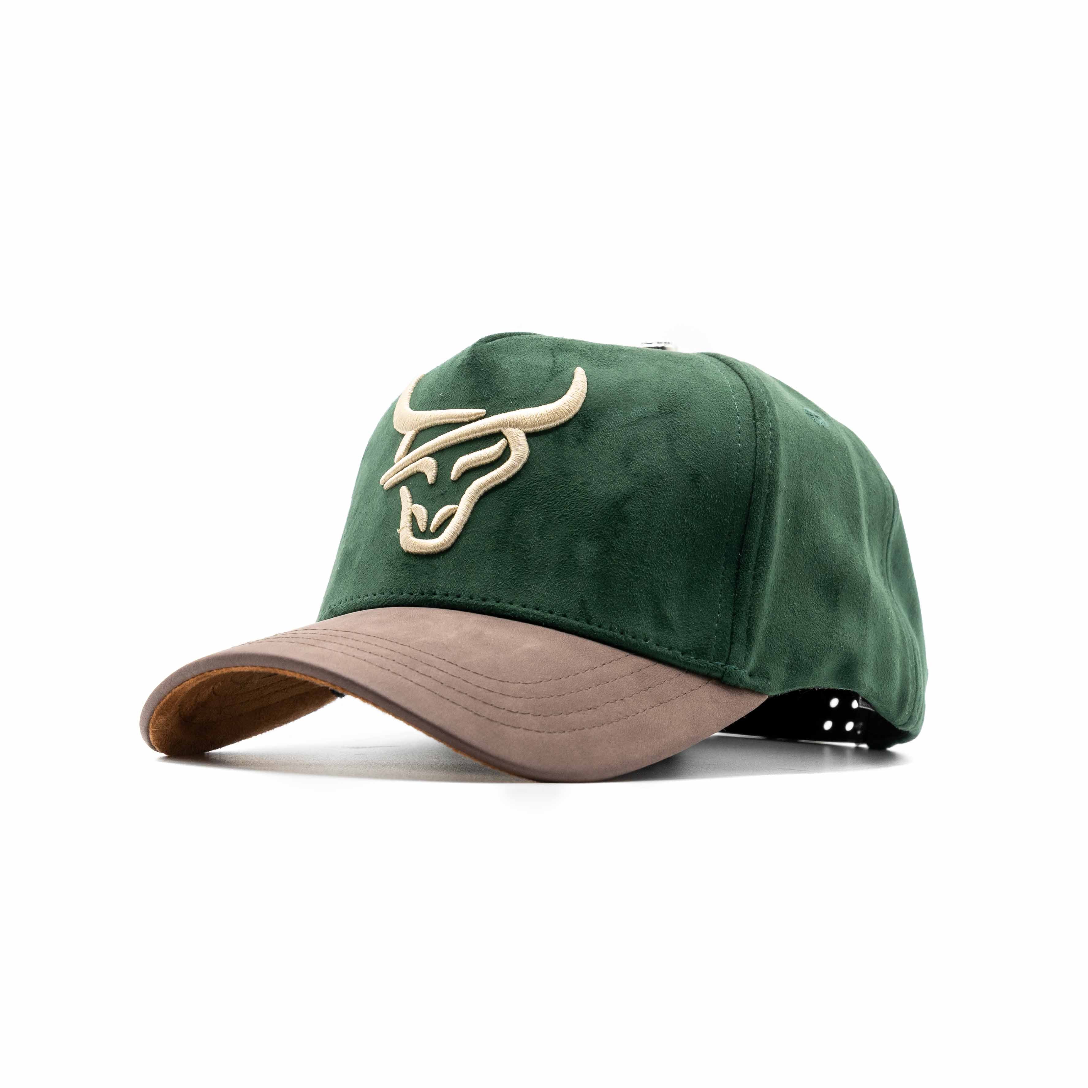 HONKER CLUB HAT GREEN/BROWN LEATHER BRIM - Image 4