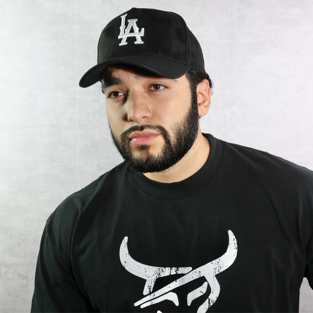 HONKER CLUB LA HAT BLACK/WHITE LEATHER BRIM - Image 2
