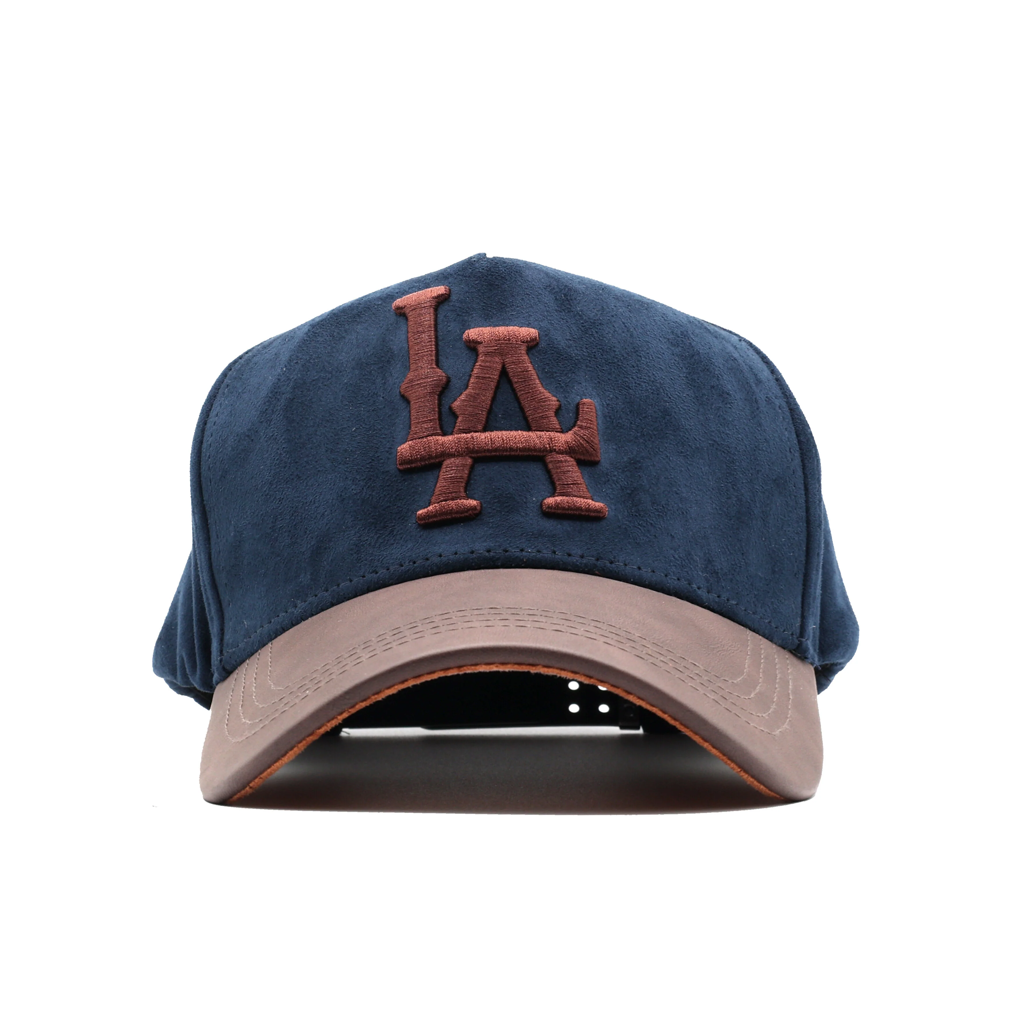 HONKER CLUB LA HAT  BLUE/BROWN LEATHER BRIM