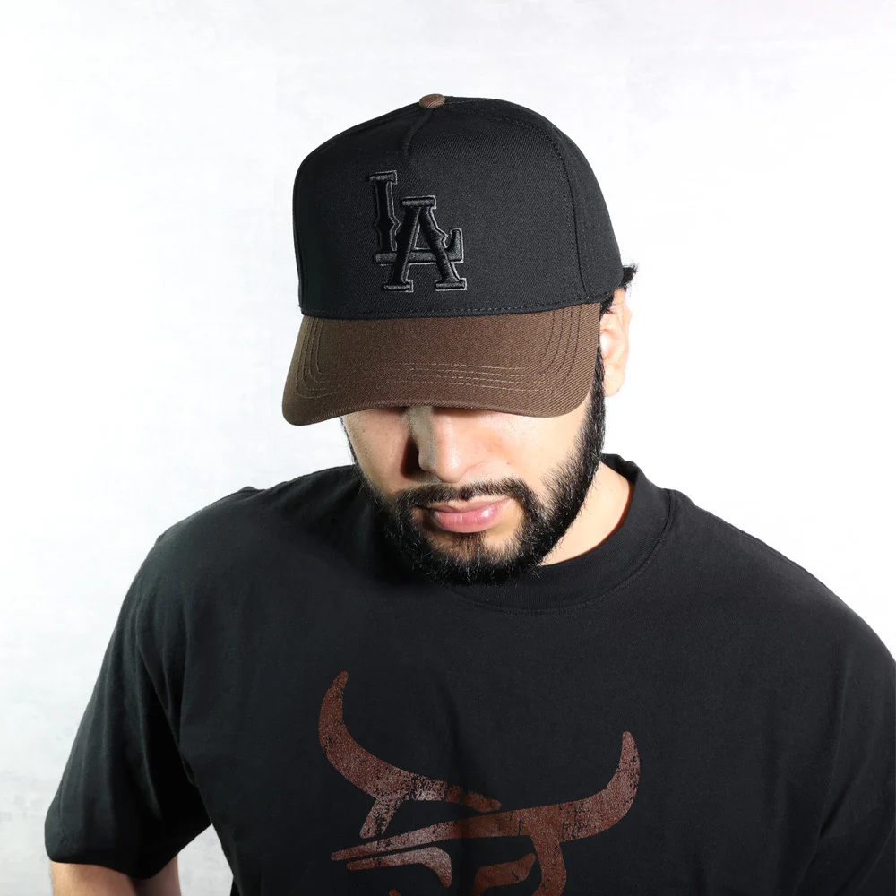 HONKER LA HAT  BLACK/BROWN BRIM - Image 2